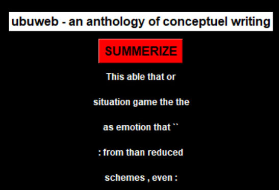 Ubuweb summary - screenshot 1 - open larger version